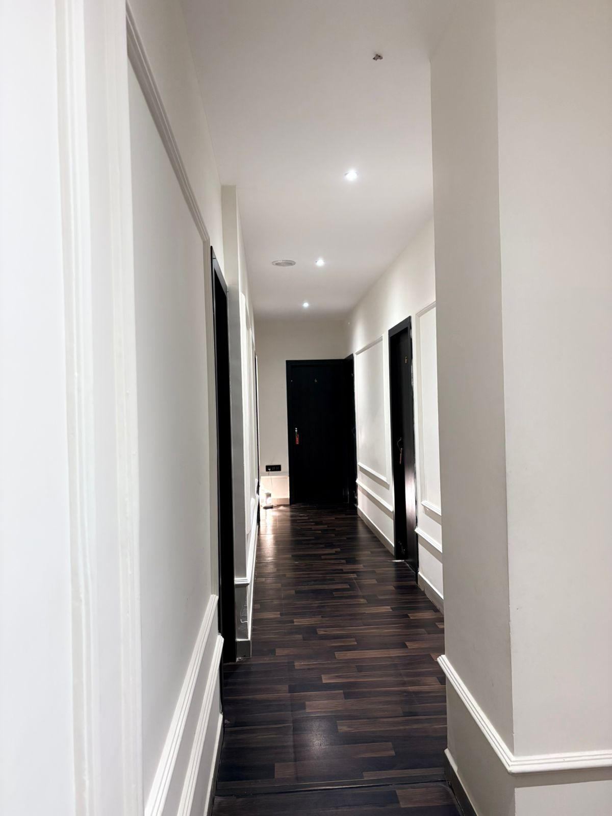 Corridor to the massage rooms at Jubilee Hills