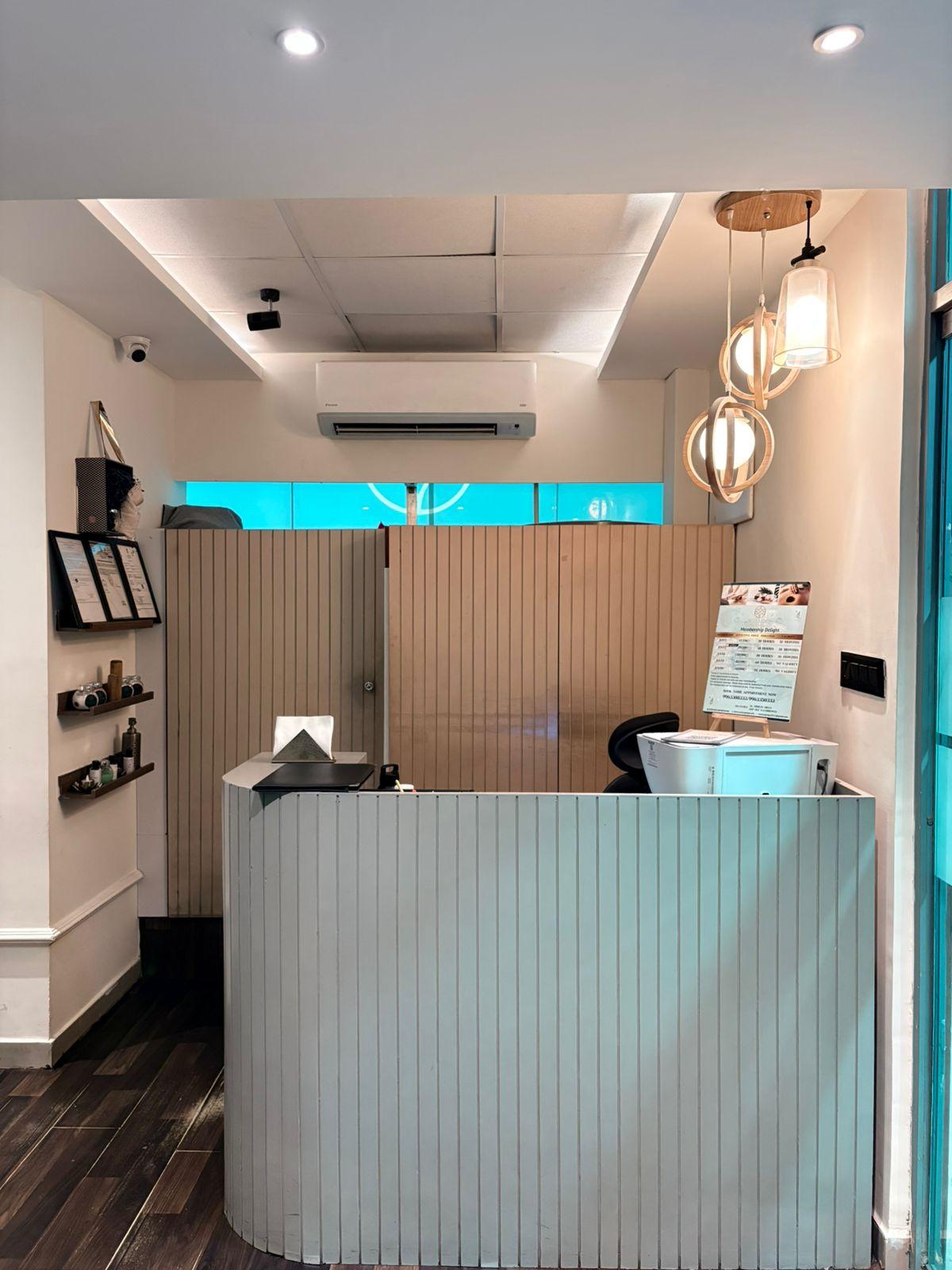 Reception desk at Soulscape Jubilee Hills