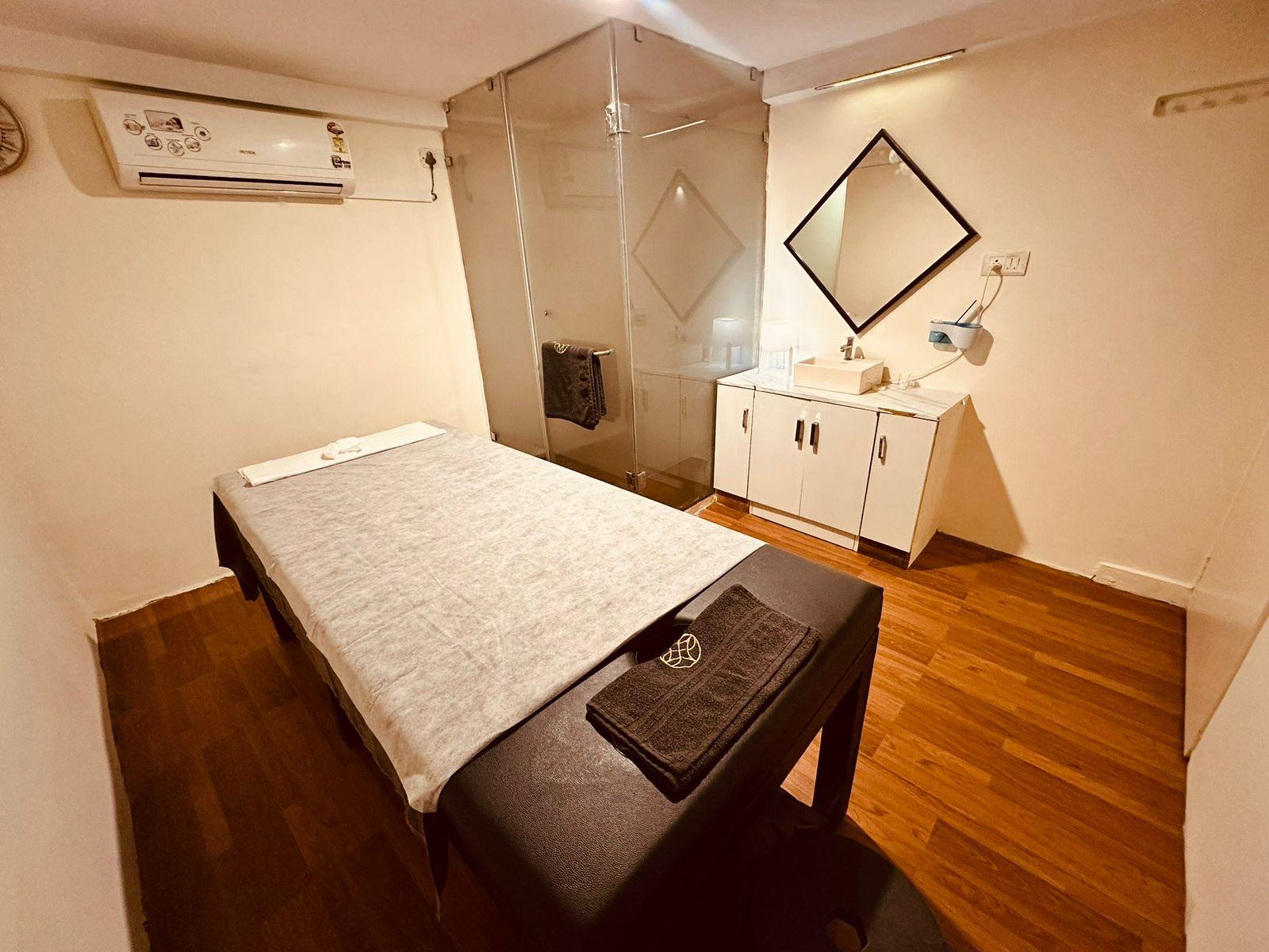 Private massage room at Somajiguda